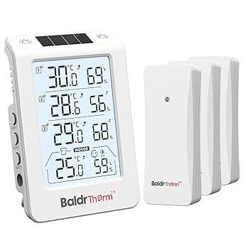 BaldrTherm 3-Channel Solar Thermo-Hygrometer