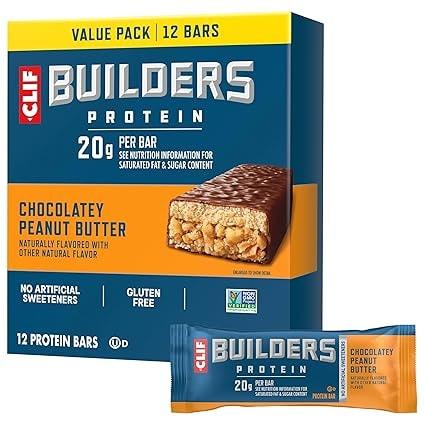 CLIF BUILDERS Chocolate Peanut Butter Protein Bars
