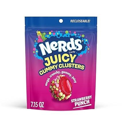 Nerds Juicy Gummy Clusters Strawberry Punch Candy