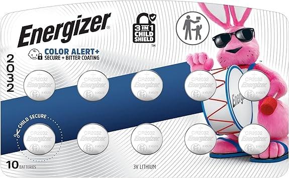 Energizer 2032 Lithium Coin Batteries 10 Pack