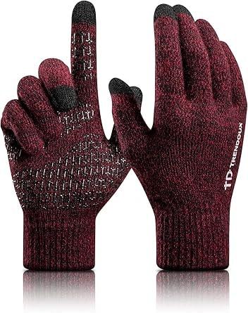 TRENDOUX Merino Wool Winter Touchscreen Gloves