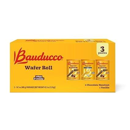 Bauducco Wafer Rolls Variety Pack Chocolate and Vanilla