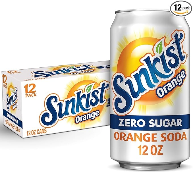Sunkist Zero Sugar Orange Soda