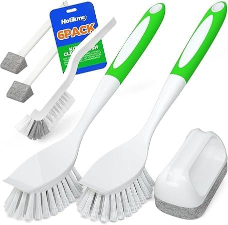 Holikme 6-Piece Nylon Bristle Kitchen Cleaning Brushes Set