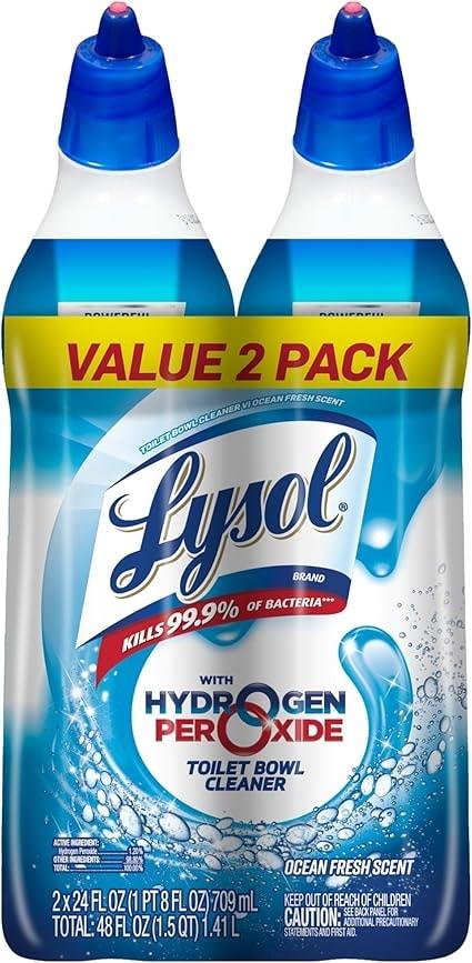 Lysol 2-Pack 24-Oz Toilet Bowl Cleaner Gel with Hydrogen Peroxide