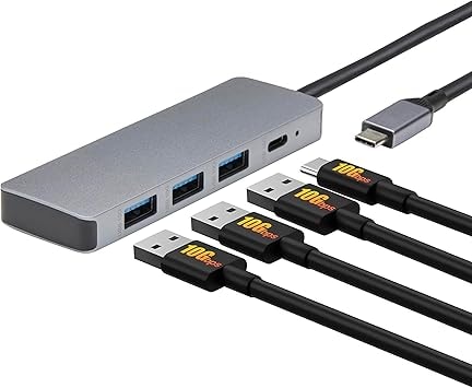 Amazon Basics USB-C Hub Dock - 10Gbps, 1xUSB-C, 3xUSB-A