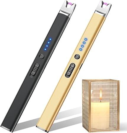 LcFun USB Rechargeable Plasma Arc Lighter - 2 Pack