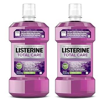 Listerine Total Care Anticavity Fluoride Mouthwash, 2-Pack - Image 1