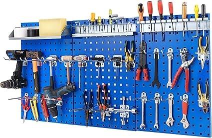 Goplus 3-Piece Wall-Mounted Pegboard Set with 28 Accessories