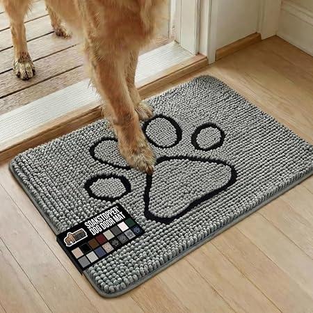 Gorilla Grip Soakstopper Absorbent Chenille Dog Door Mat