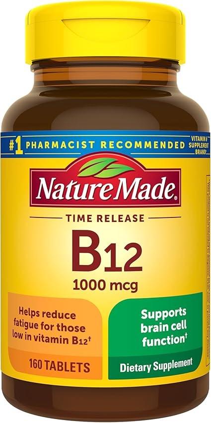 Nature Made Vitamin B12 1000 mcg Time Release Tablets