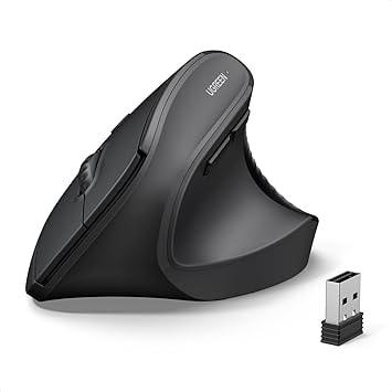 UGREEN Ergonomic Wireless Vertical Mouse with Dual-Mode Connectivity
