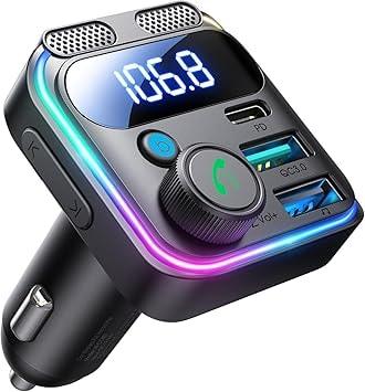 JOYROOM Bluetooth 5.4 FM Transmitter & 81W Car Charger