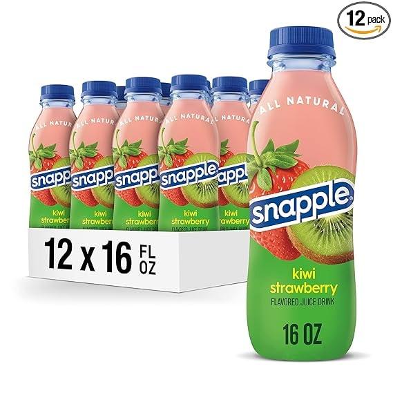 Snapple Kiwi Strawberry Juice Drink, 16-Oz Bottles (12-Pack)