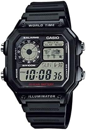 Casio Men's Digital Analog Watch - Black Resin Strap