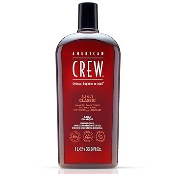 American Crew 3-in-1 Shampoo, Conditioner & Body Wash for Men