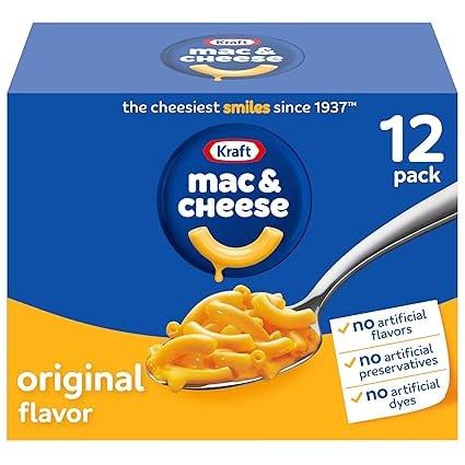 Kraft Original Macaroni and Cheese 12-Pack